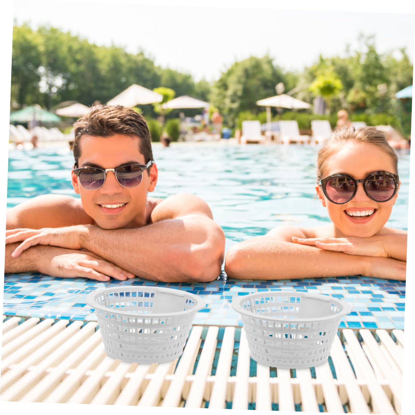 YARNOW 10 Piezas Skimmer para Piscina elevada Filtro de Piscina Skimmer de Piscina cestas de Hojas de Piscina Cesta de de Piscina Cesta de Piscina Filtro de Basura de Piscina AbS