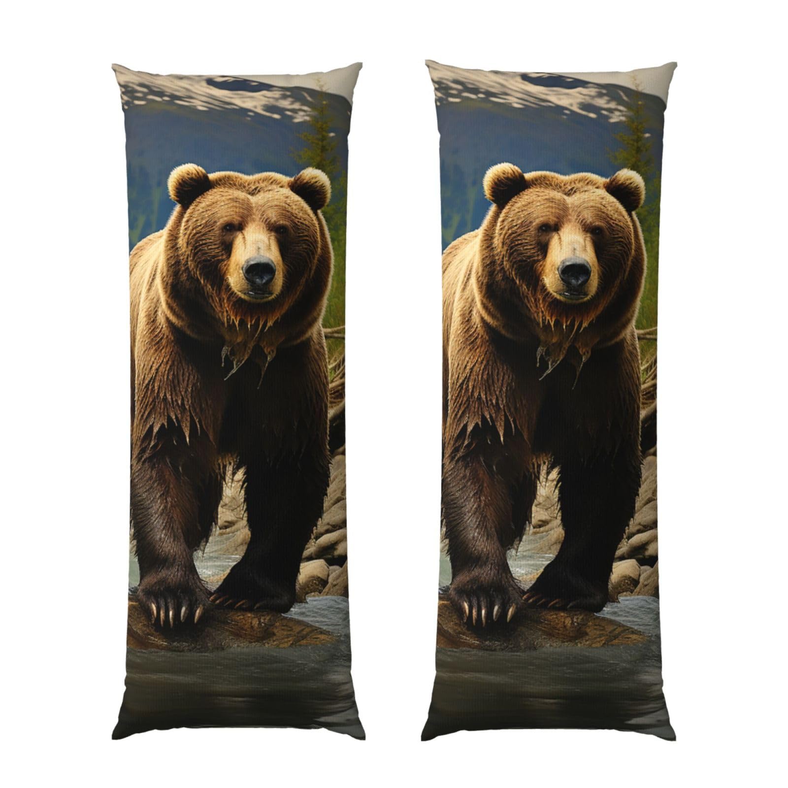 Housse de coussin de corps ultra douce et respirante avec fermeture éclair