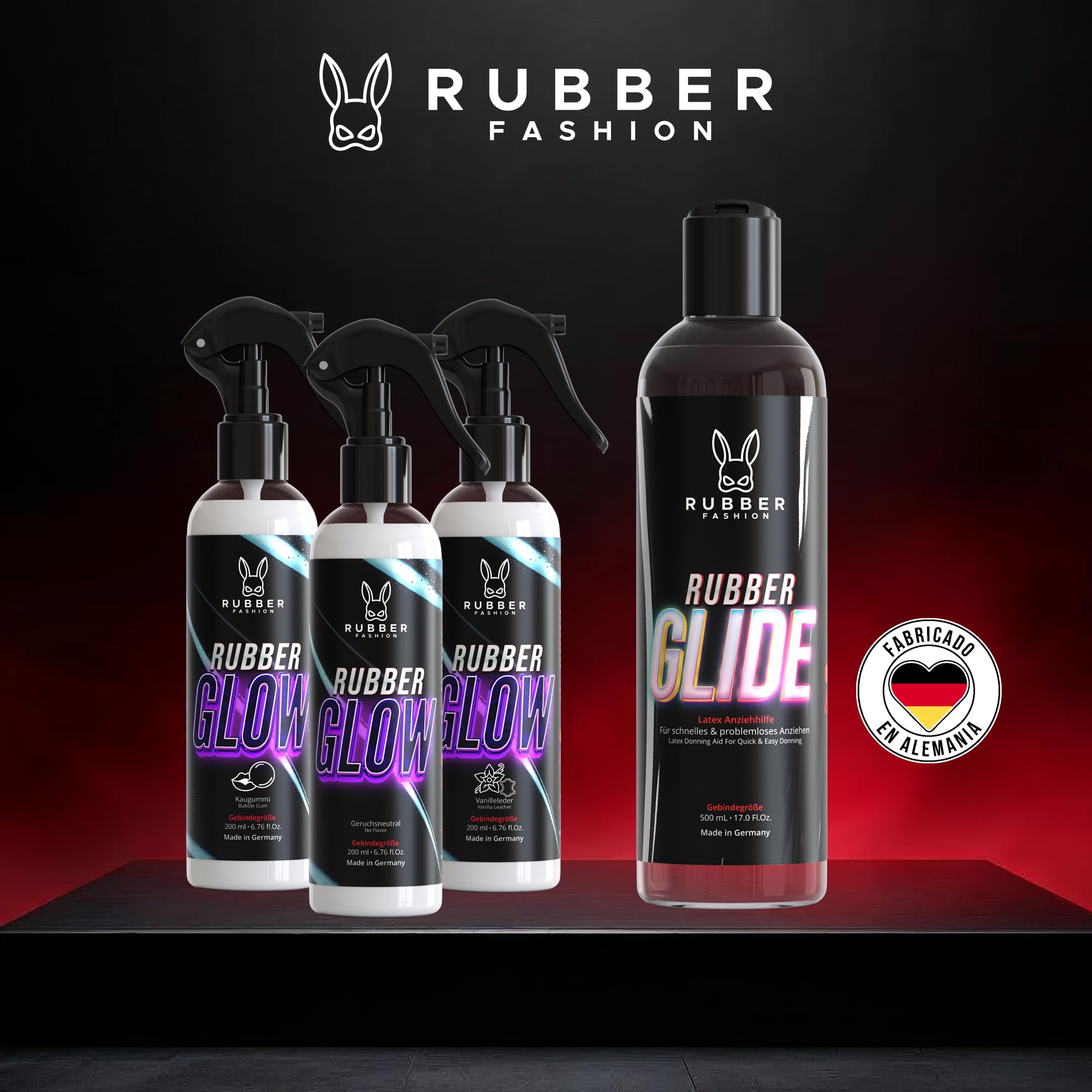 Rubberfashion RubberGlide - Aceite de silicona, cuidado de látex y látex, aceite de silicona para ropa de látex, brillo de silicona, aceite de silicona para ropa de látex, ropa de goma y fetiche