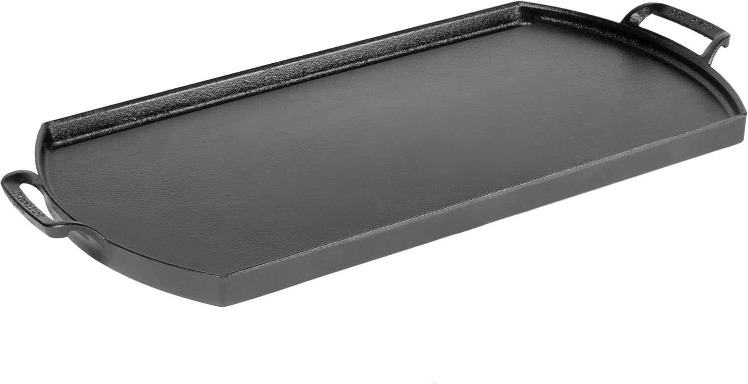 LODGE Plancha Ovale In Ghisa Con Manici – 25,4 X 19 Cm – Per Cucina E Tavola