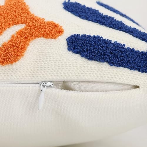 Miniatura 3 de Merrycolor Fundas de almohada bohemias de 18 x 18 pulgadas, suaves, copetudas, coloridas, de arte estético de mediados de siglo, modernas, bohemias,