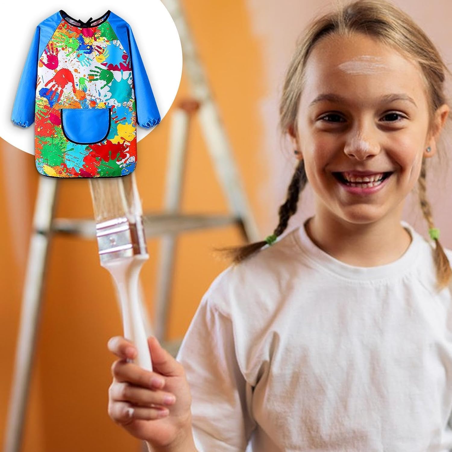 Kids Painting Aprons Waterproof Polyester | Painting Child Smock Apron Kids Art Smock Artistic Sense for Painting Writing Craft Water Play