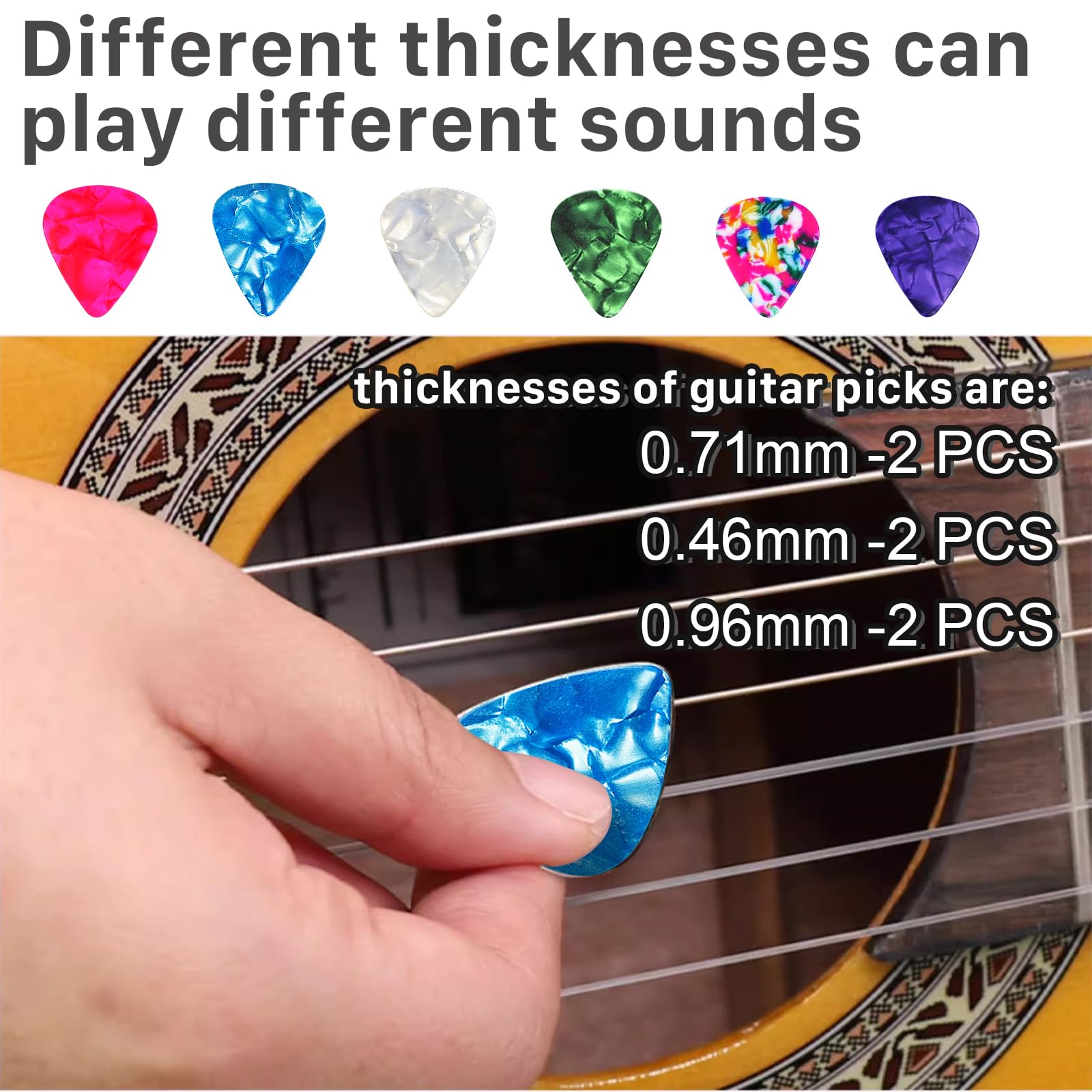 Silicone Finger Protector Set, 10 Pieces with 6 Guitar Picks, String Finger Guards, Guitar Fingertip Protectors - Image 4