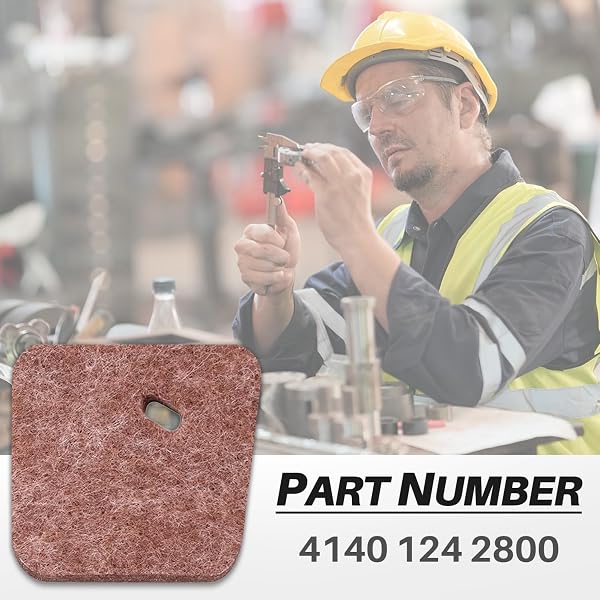 JRISBO Filtre à Air pour STIHL FS38 FS55 FS45 FS46 KM55 FS55R Débroussailleuses, Kit Maintenance FS 38 Filtre a Air avec Bougie, Pompe d'Amorcage, Tuyau et Filtre a Essence - 5