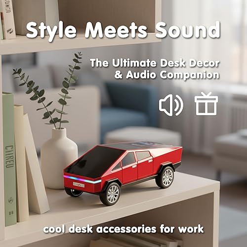 Miniatura 6 de Altavoz Bluetooth para camioneta, mini sistema de sonido portátil para automóvil con radio FM, reproducción USB, llamada manos libres, pantalla LED,