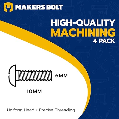 Miniatura 2 de Tornillos para placa de matrícula de Audi y VW, Phillips 18-8, acero inoxidable, tornillos M6-0.039 x 0.394 in (paquete de 4)