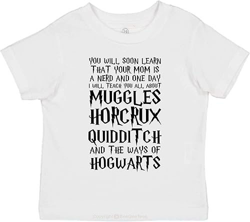 aprenderás Que Su Mamá es un Nerd Harry Potter Inspirado bebé Camisa