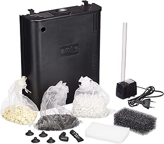 Amtra Filtering Box Black 150 - Interner biologischer Filter für Aquarien mit 520 l/h Pumpe und professionellen Filtermaterialien