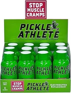 Pickle Athlete Dill Pickle Juice Shots for Cramps, Hydration & Sport Recovery - Sports Drink Shots - Electrolyte Drink for Leg Cramp Relief - 2 Oz Shot