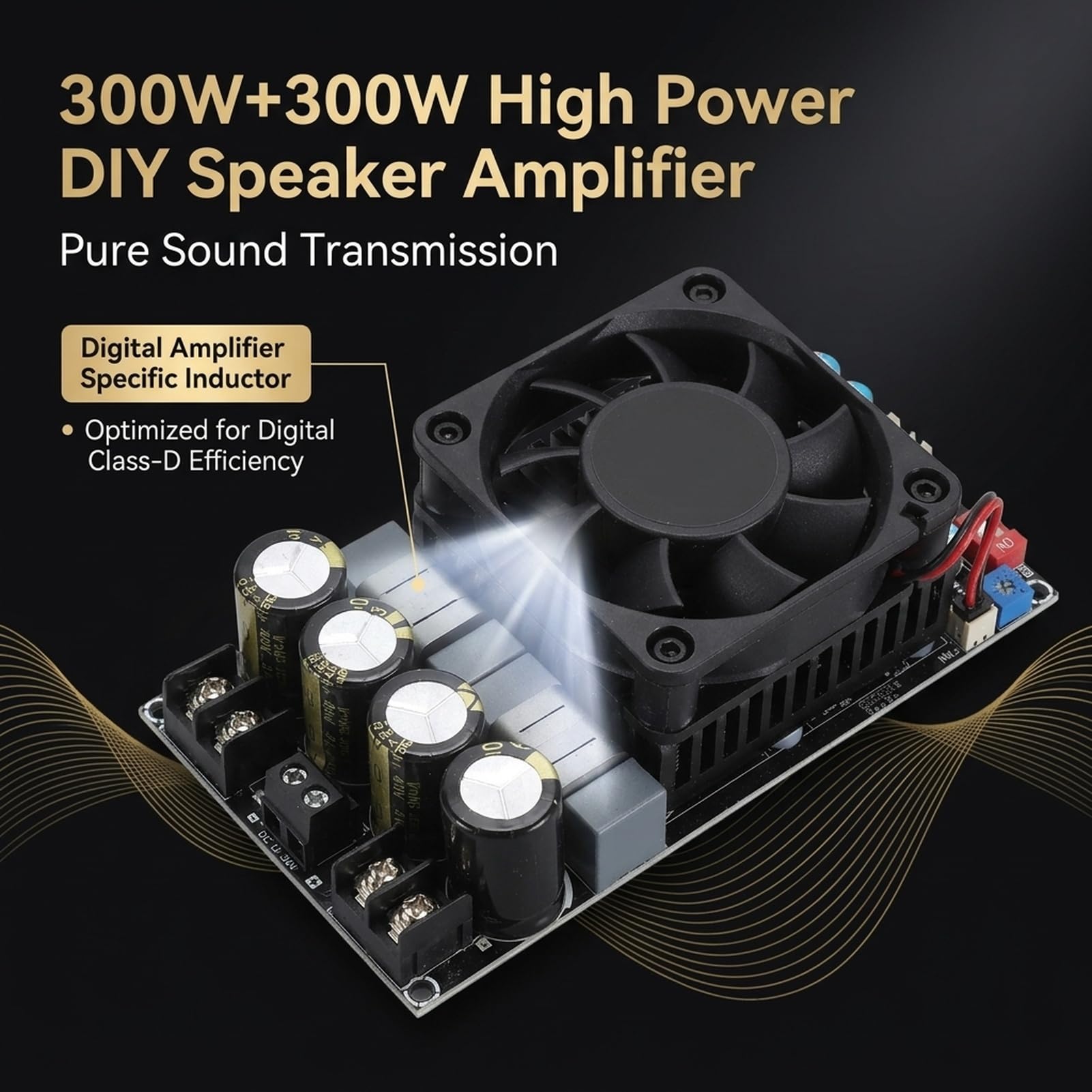TPA3255 Scheda amplificatore 300W+300W BTL / 600W PBTL con compatibilità altoparlanti 2-8 Ohm Scheda amplificatore di potenza HiFi per componenti del metodo audio