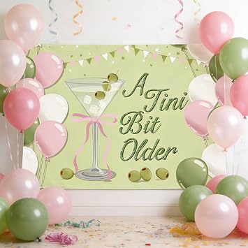 Espresso Martini Bachelorette Birthday Decor A Tini Bit Older Backdrop Sign | Espresso Martini Bachelorette Backdrop A Tini Bit Older Birthday Decorations Espresso Martini Tini Bit Older Birthday Party