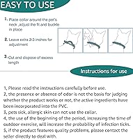 Vista 5 de Collar antipulgas y garrapatas para perros grandes, seguro, impermeable, peine libre, 2 paquetes de caridad