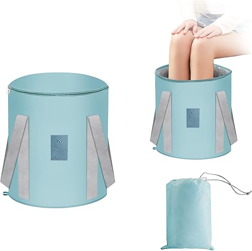 Bolsa plegable reutilizable con aislamiento de 21 litros, bolsa aislada con espuma térmica, cubo multifuncional con tapa para transportar alimentos