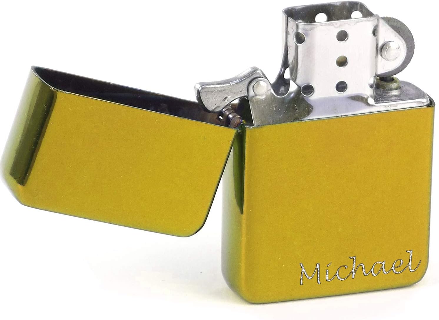 Personalised Steel Lighters - Charles Hendon Outdoor/Indoor Engraved for FREE Fuel Lighter - (Gold)