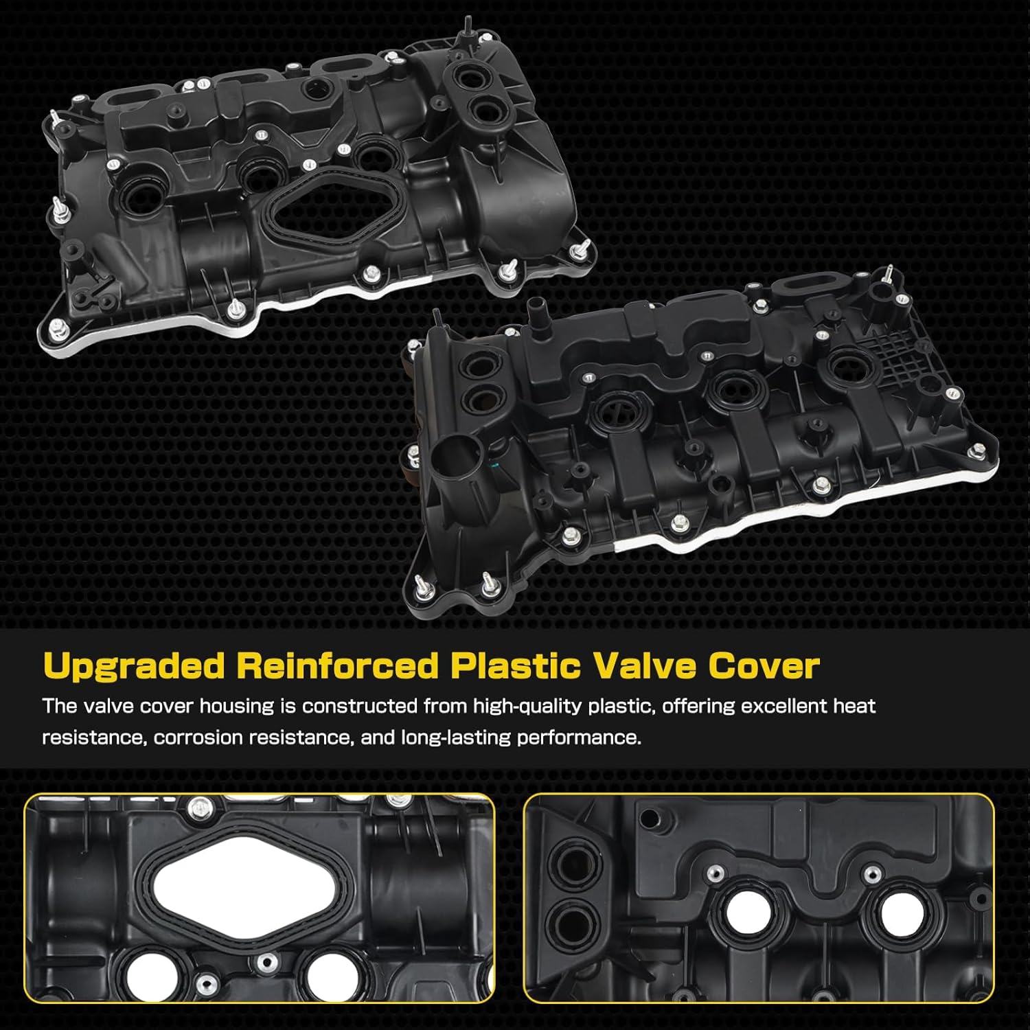 Upgrade Engine Valve Cover kit Compatible with Ford F-150 2017-2020 Expedition 2018-2022 Lincoln Navigator 2018-2023 Cylinder Head Cover Replace HL3Z6582F HL3Z6582G HL3Z6582E HL3Z6582B Left & Right
