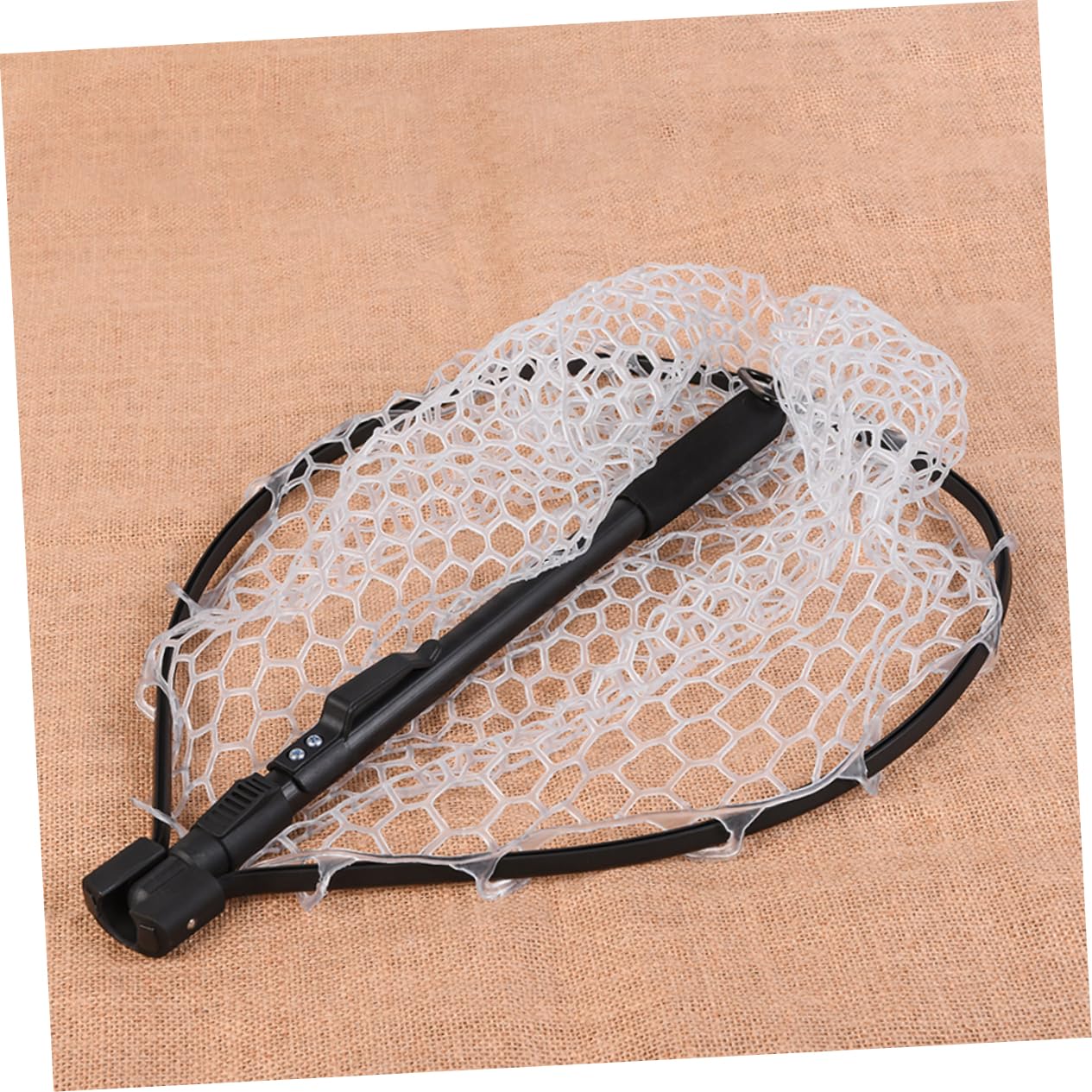 Anneome Pesca Equipo Plegable Salabre Pesca Materiales Duraderos Mango Antideslizante