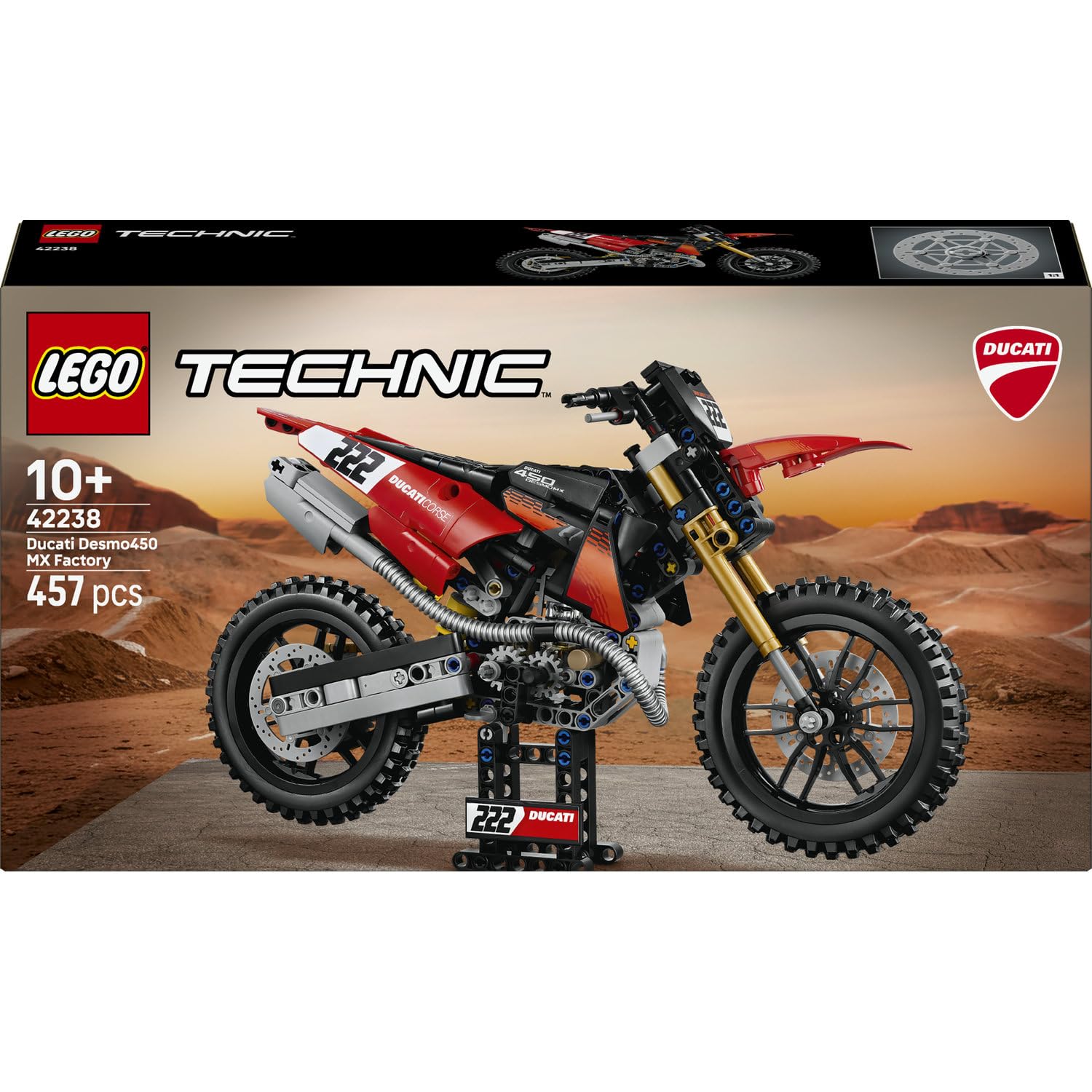 LEGO Technic La Moto Ducati Desmo450 MX Factory 42238