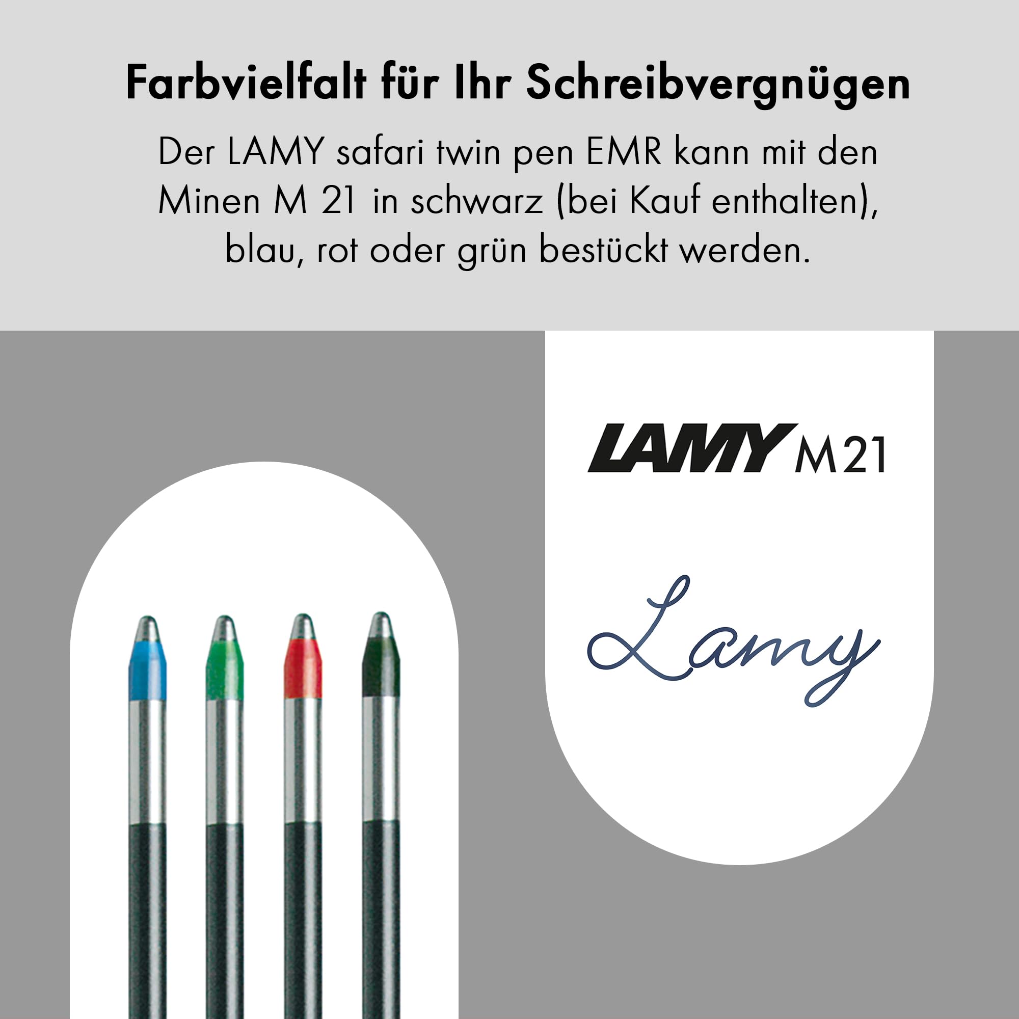 Lamy Safari Twin Pen EMR All Black (PC/EL Spitze) – Bild 9