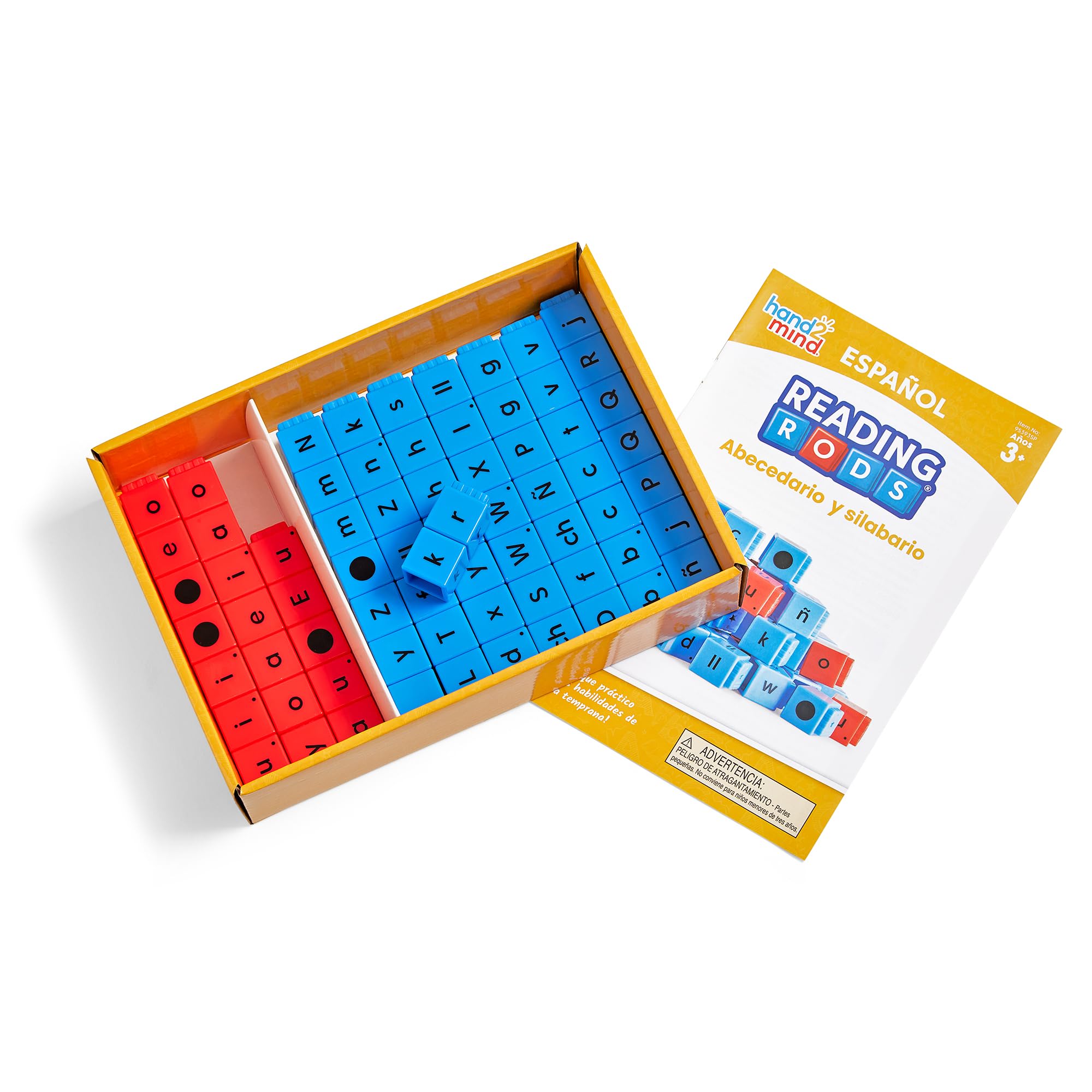 Learning Resources Reading Rods – 82 Cubes Alphabet Et Conscience Phonémique – Apprendre à Lire, Mots CVC – Jouet Montessori 3 Ans+