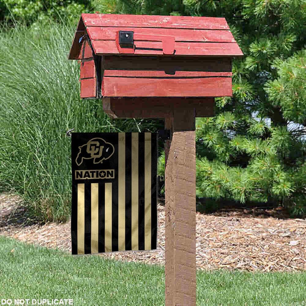 Colorado Buffaloes Garden Flag with USA Stars and Stripes Nation - Image 3