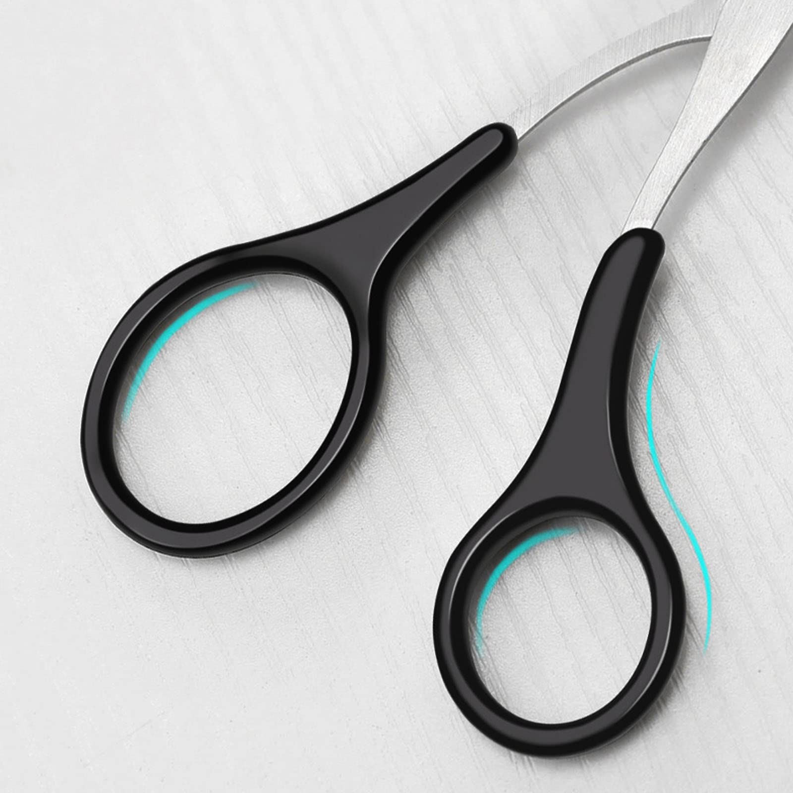 Ciseaux pour Tailler les Sourcils,Ciseaux Sourcils Homme,Ciseaux avec Peigne,Ciseaux à Sourcils Tondeuse,Ciseaux à Sourcils Avec Peigne,Pour Taille,Soins,Pour Homme et Femme(Noir)