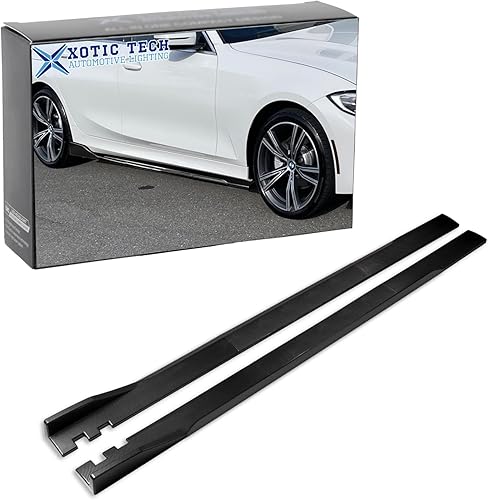 Xotic Tech - Faldas laterales inferiores de automóvil de 85.8 pulgadas7.2ft, protegen el panel basculante, divisor de alas, difusor de línea
