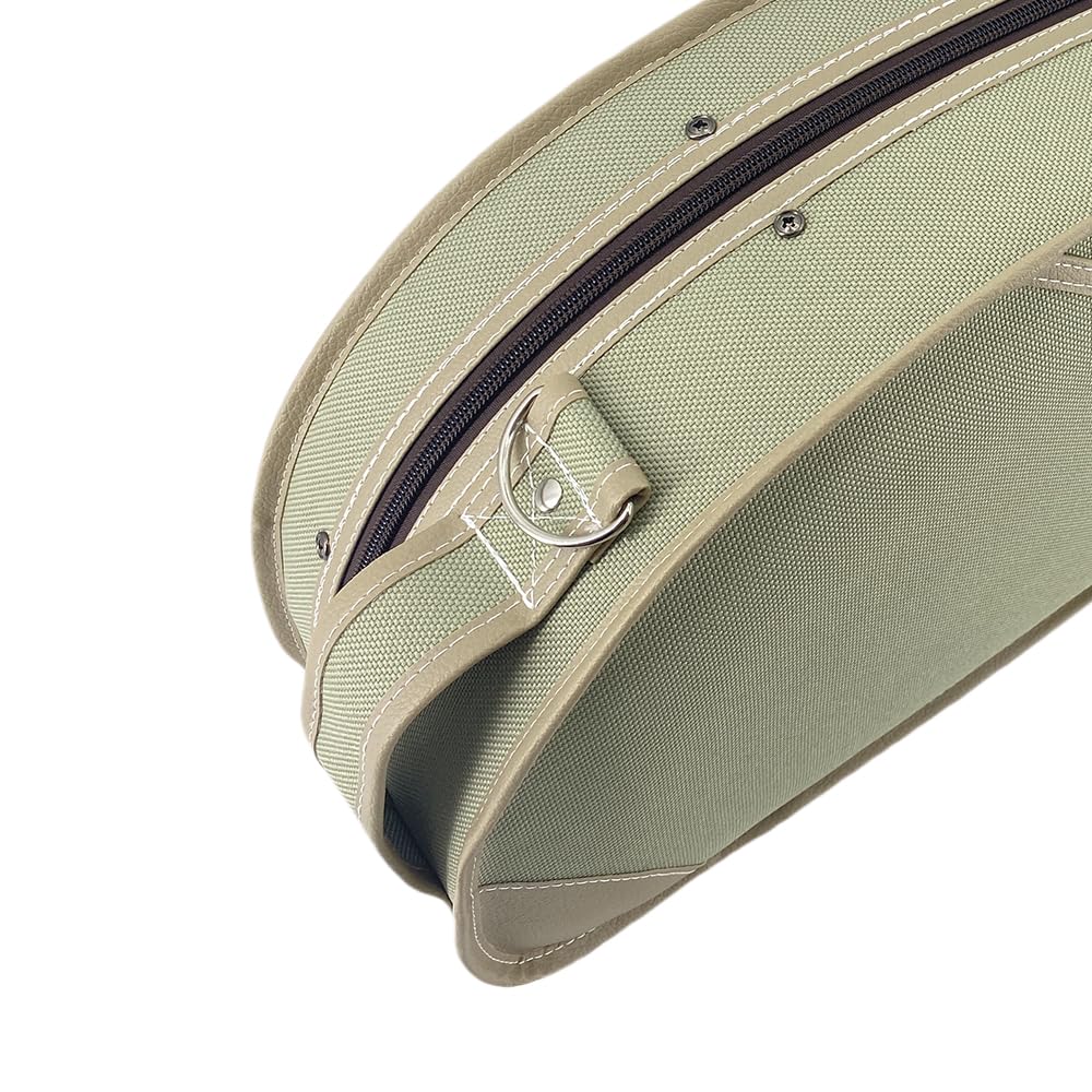 Custodia per violino 4/4 Full Size Nylon Oxford Scatola leggera Spallacci regolabili Violino borsa da viaggio (verde pisello)