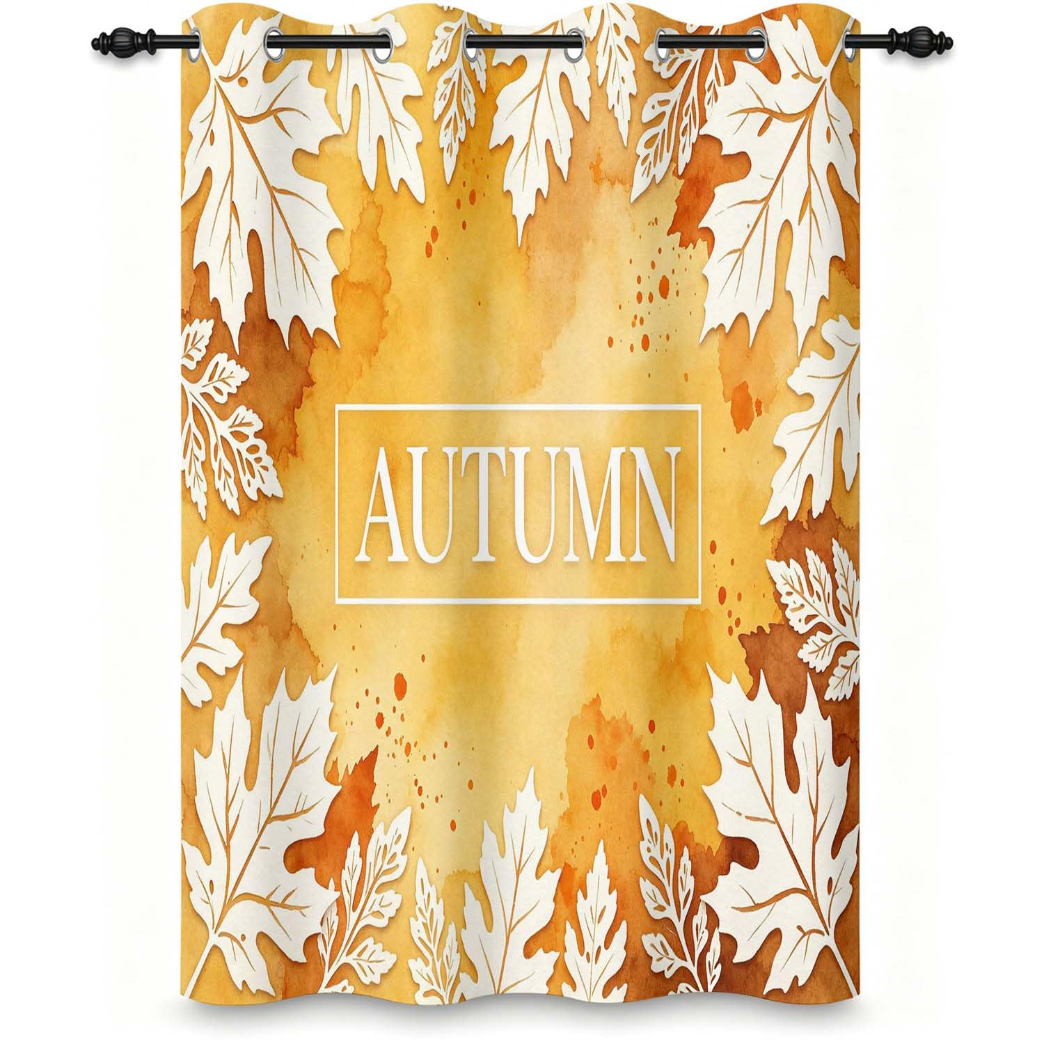Rideau de porte 132x210cm aquarelle d'automne idéal comme séparateur de pièce salon cuisine placard
