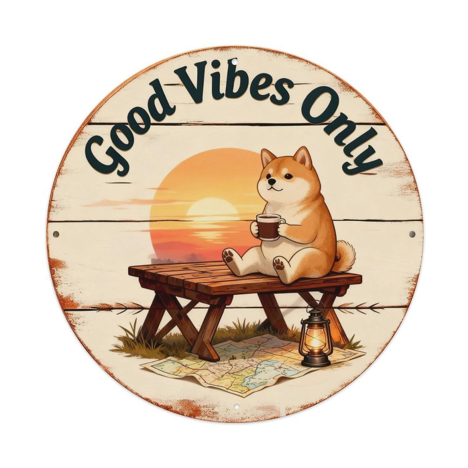 Good Vibes Only Sign Metal Tin Sign Plaque