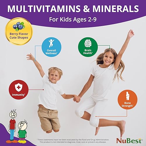 Miniatura 6 de NuBest Tall Kids - Ayuda a los niños a crecer y desarrollarse saludablemente - Apoyo a la inmunidad y la fuerza ósea - Multivitaminas y minerales