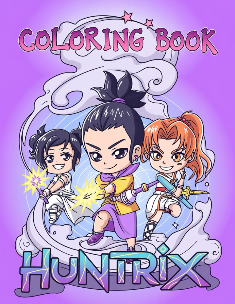 Coloʀing Book: JUMBO Drawing Pages 8-12 Of Characters for Kids Ages 4-8 and Mystery Hun Trix Iconic Scenes