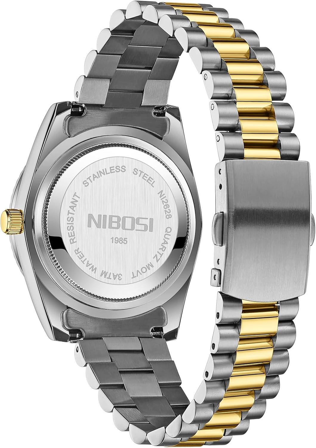 NIBOSI Men Watches Analog Quartz Stainless Steel Rose Gold Silver Watches for Men Waterproof Business Classic Desiger Wrist Watch with Day Date - Image 9