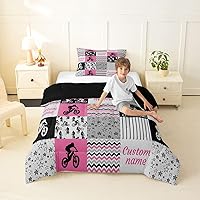 Vista 60 de Erosebridal Juego de ropa de cama personalizado con diseño de carrera de barril, colcha occidental a cuadros, juego de edredón con estrellas