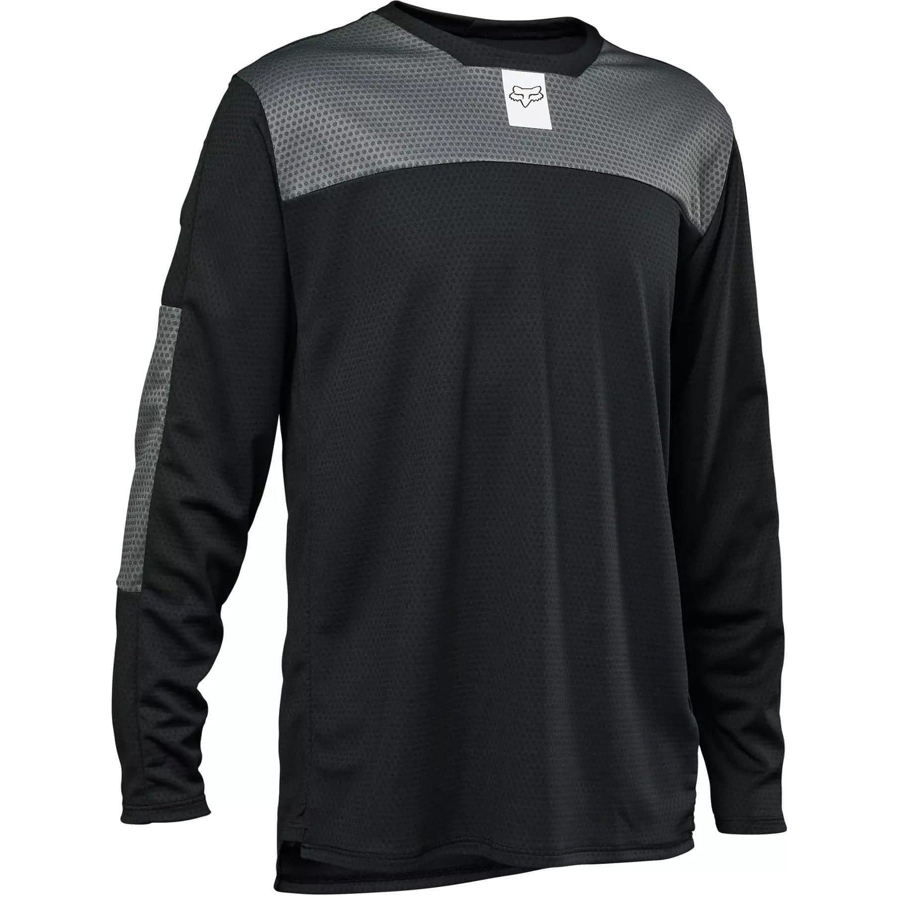 Fox Racing CAMISETA TÉCNICA JUVENIL DE MANGA LARGA DEFEND, Negro, YM