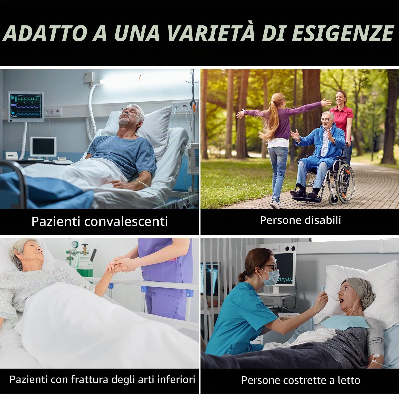[LOSCHEN] Scheda di trasferimento per pazienti, con otto manici, adatta per persone in sovrappeso, anziani e pazienti che devono essere trasferiti (blu 48 x 40 pollici)
