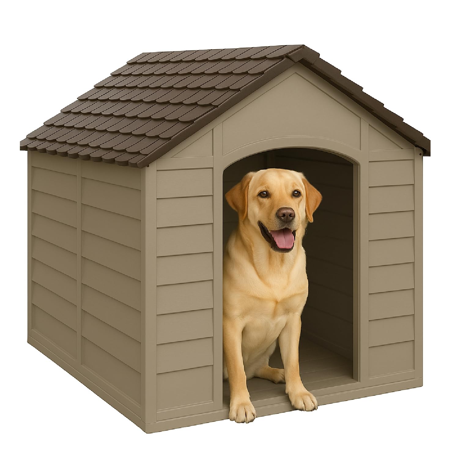 Crisalide® - PawsPalace Cuccia Per Animali, 2 Dimensioni, Facile Da Lavare, In Resina PVC, Facile Da Assemblare, Super Resistenze, Taglia Medio/Grande, Cuccia per Esterni (Large)
