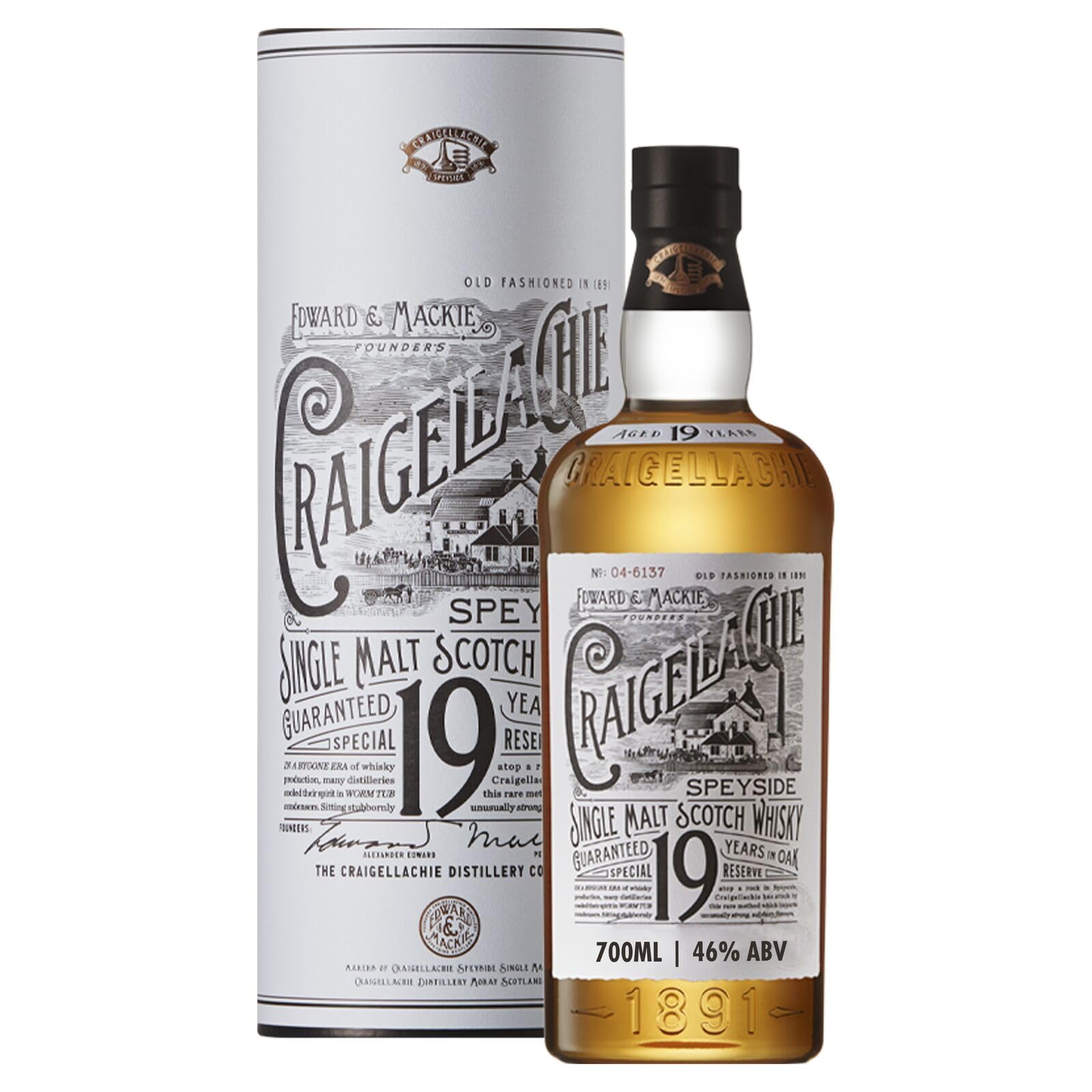 CRAIGELLACHIE 19 Year Old Speyside Single Malt Scotch Whisky