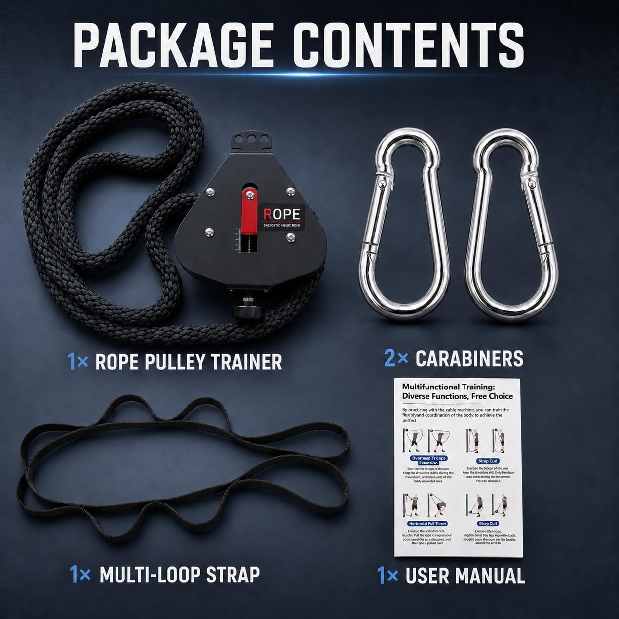 Endless Rope Trainer Adjustable Resistance for Home Gym Strength Training | 13.12FT Closed Loop Rope, Cardio Workout, Portable Design, Smooth Resistance, Full Body Exercise, Functional Training