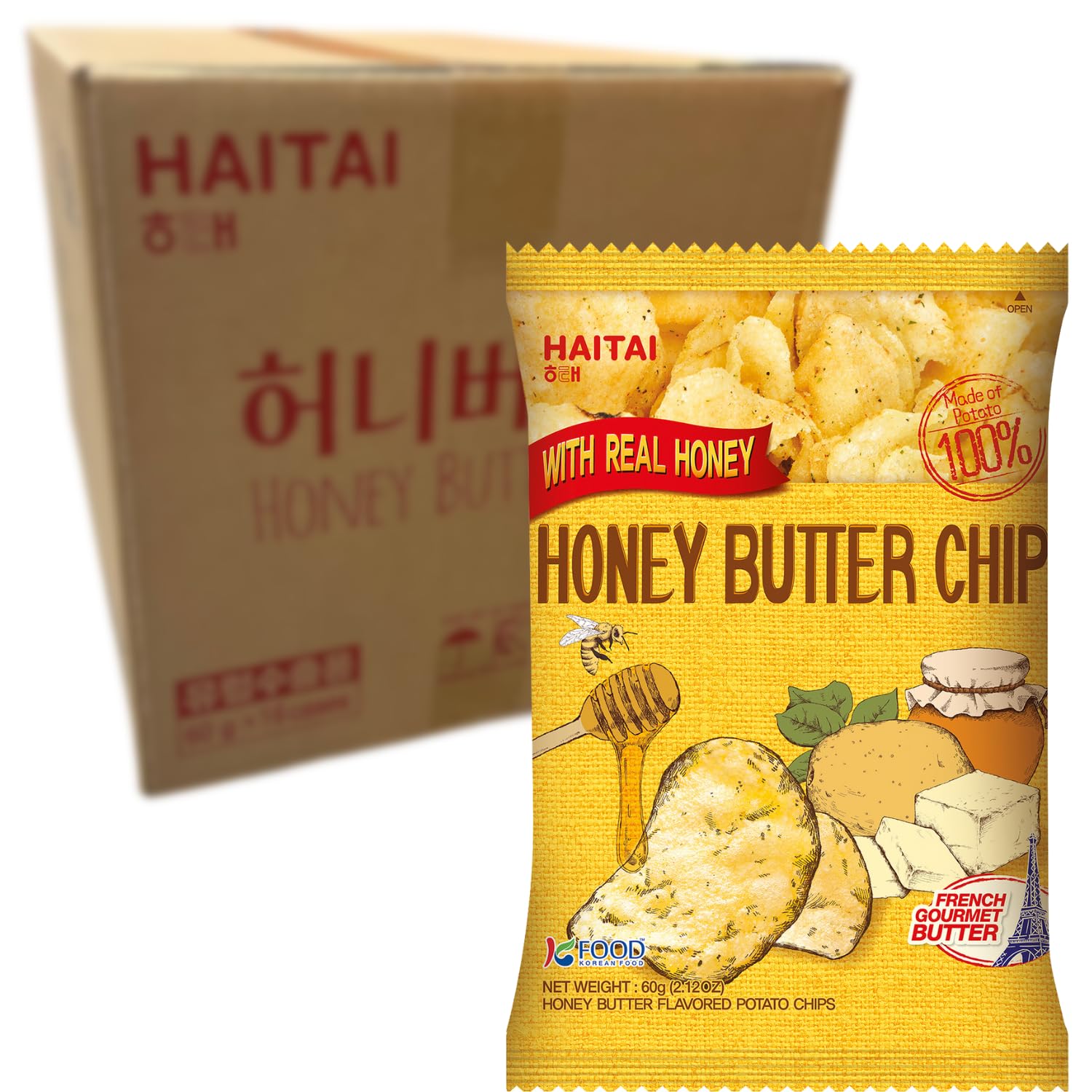 HAITAI - Honig Butter Chips - 16 X 60 GR - Multipack