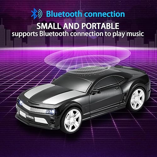 Miniatura 4 de WS-592 Supercar Design Bluetooth Replica Altavoz - Modelo de coche portátil Altavoz inalámbrico con TWS estéreo, radio FM, luces LED de fiesta,