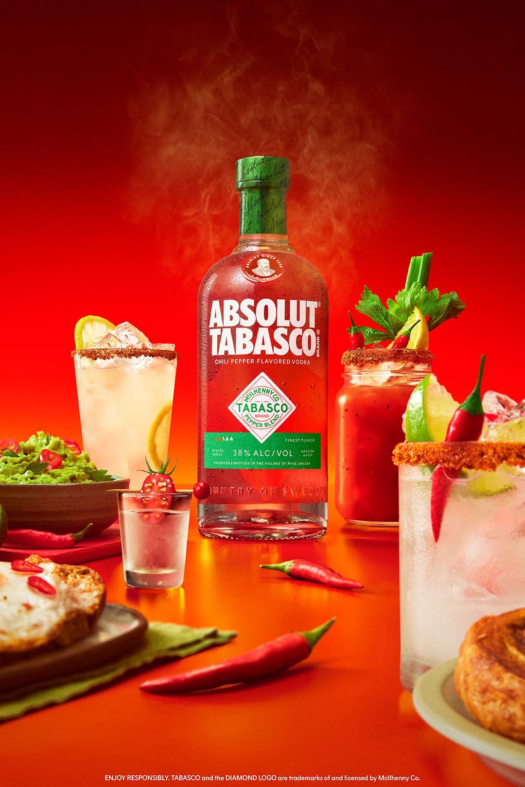 Absolut Tabasco Vodka 700 ml