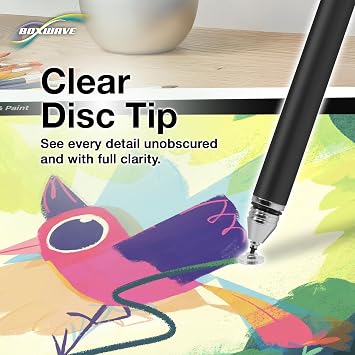BoxWave Stylus Pen Compatible with Nintendo Switch Lite - FineTouch Capacitive Stylus, Super Precise Stylus Pen - Jet Black