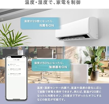 Edison Smart Temperature and Humidity Sensor Built-in Smart Remote Control PRO Type Alexa Compatible Learning Remote Control Smart Home DIR-S15PROWH