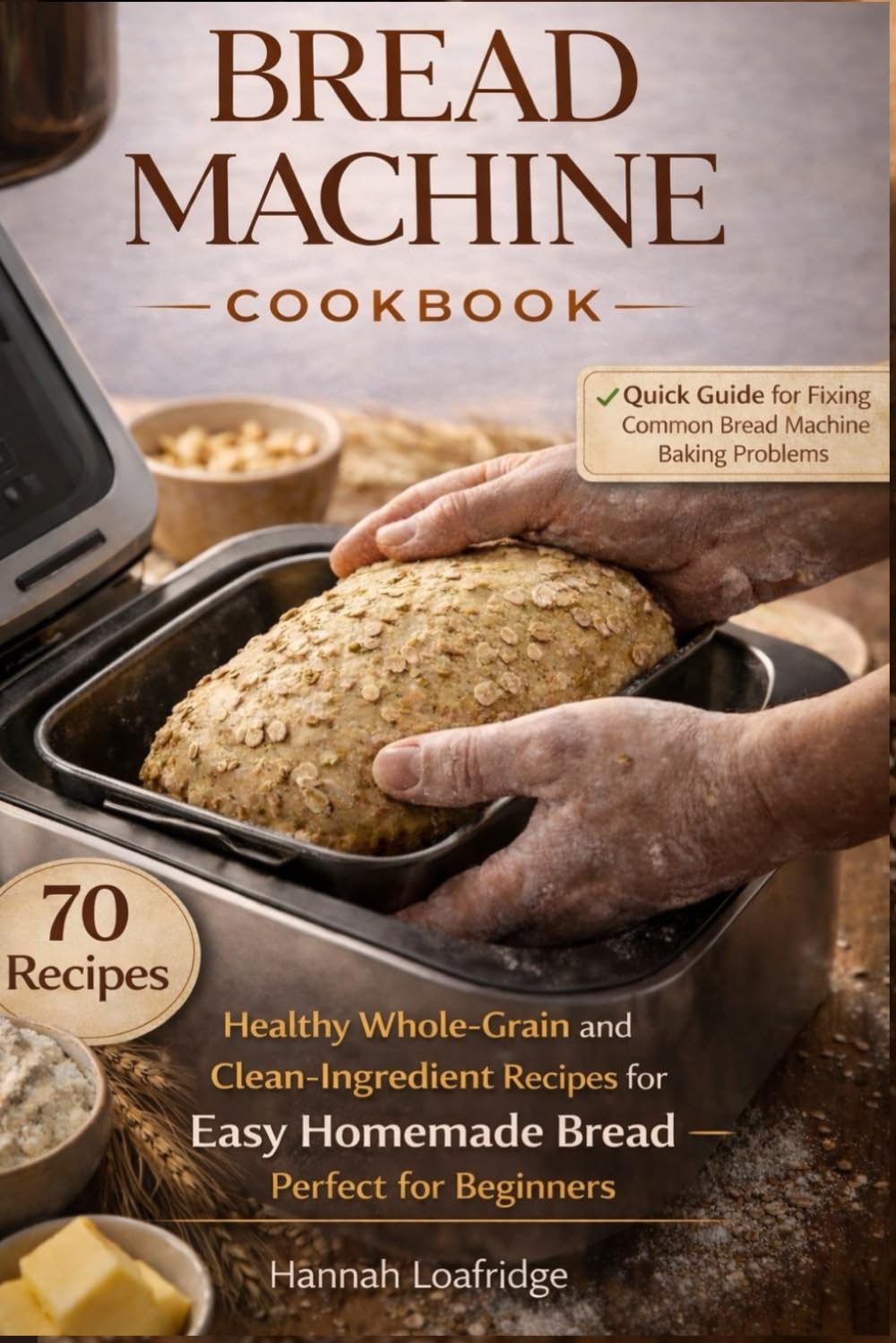 Bread Machine Cookbook: Healthy Whole-Grain and Clean-Ingredient Recipes for Easy Homemade Bread — Perfect for Beginners