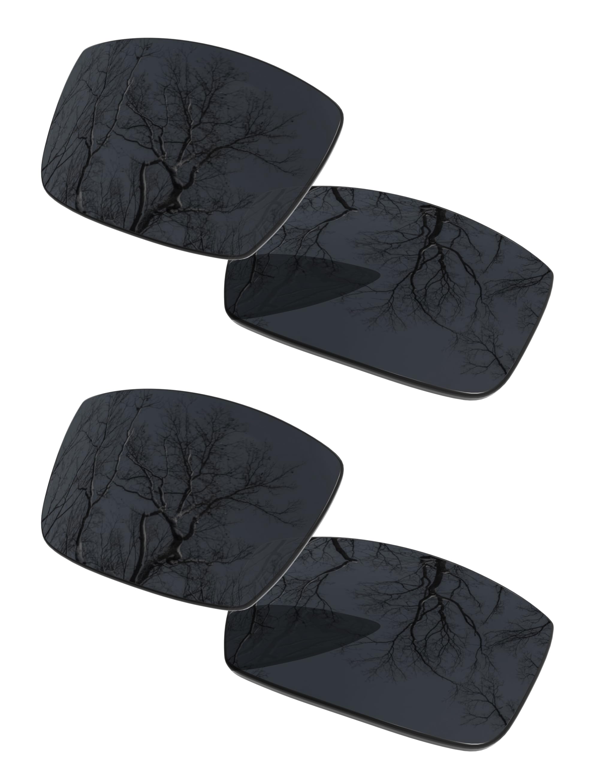 ToughAsNails 2 Pair Polarized Lens Replacement for Oakley Crankshaft OO9239 Pack