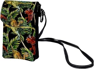 Mini Borsa a Tracolla Attualità sui dinosauri borsa da viaggio donna Cellulare Portafoglio Porta carte con Tracolla Regolabile 19x12x2cm