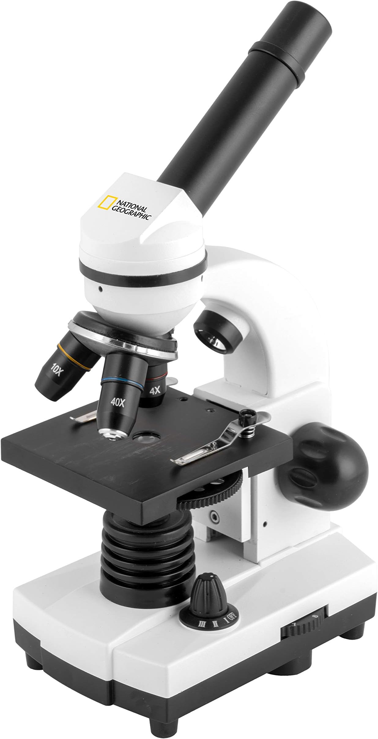 National Geographic Advanced Compound Microscope for Kids – Battery Powered 40X-1024X Zoom Microscope Including Science Kit - LED Illumination & USB Eyepiece Directly Connects to Computer