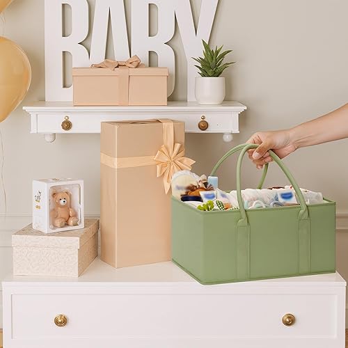 Miniatura 6 de GRANNY SAYS Organizador de pañales para bebé, bolsa de bebé para pañales y toallitas para bebé, cestas de enfermera para cambiador, organizador