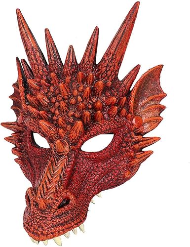 Miniatura 4 de Máscara de cosplay con cabeza de dragón para festival, fiesta de Halloween