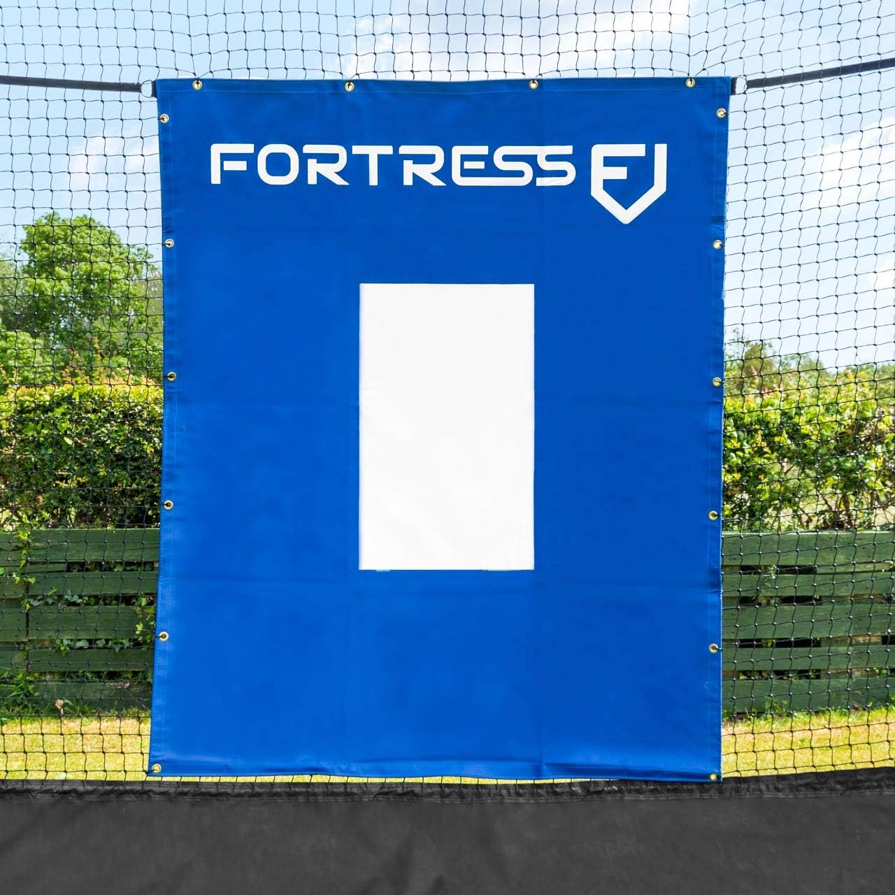 FORTRESS Baseball/Softball Vinyl Net Saver [with Target] – 1400gsm | 5ft x 6ft